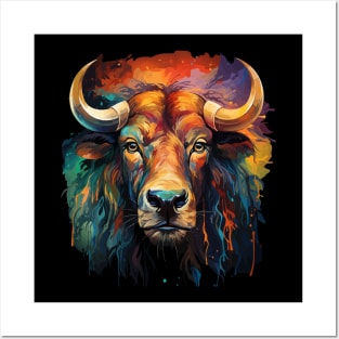 Wildebeest Rainbow Posters and Art